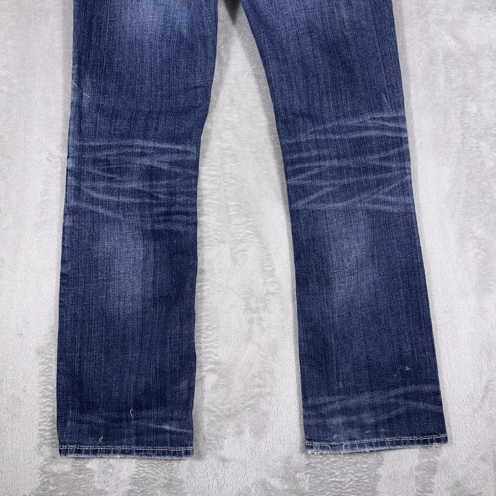 BKE Jeans Aiden Womens 28R Blue Bootleg Medium Wash Stretch Denim Whiskers Rodeo - Picture 11 of 12